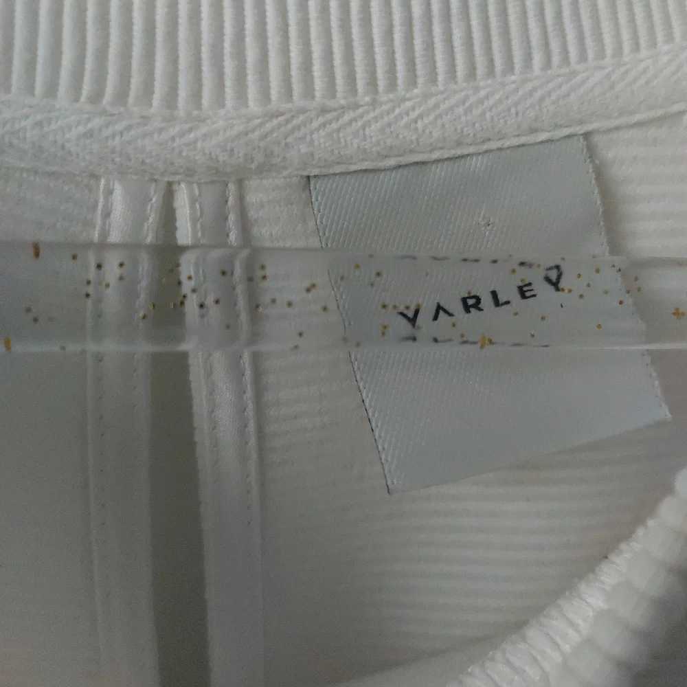 Varley White Ribbed Sweatshirt - Picture 2 of 3